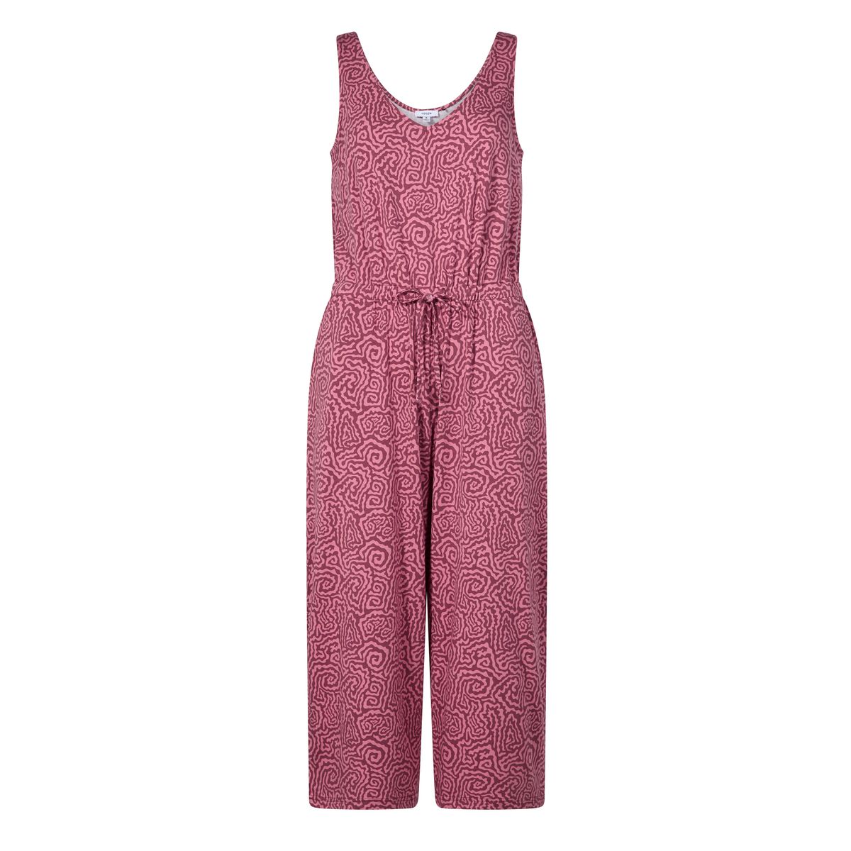 Emmie Womens Supersoft Jumpsuit - Black Raspberry Wiggle Print