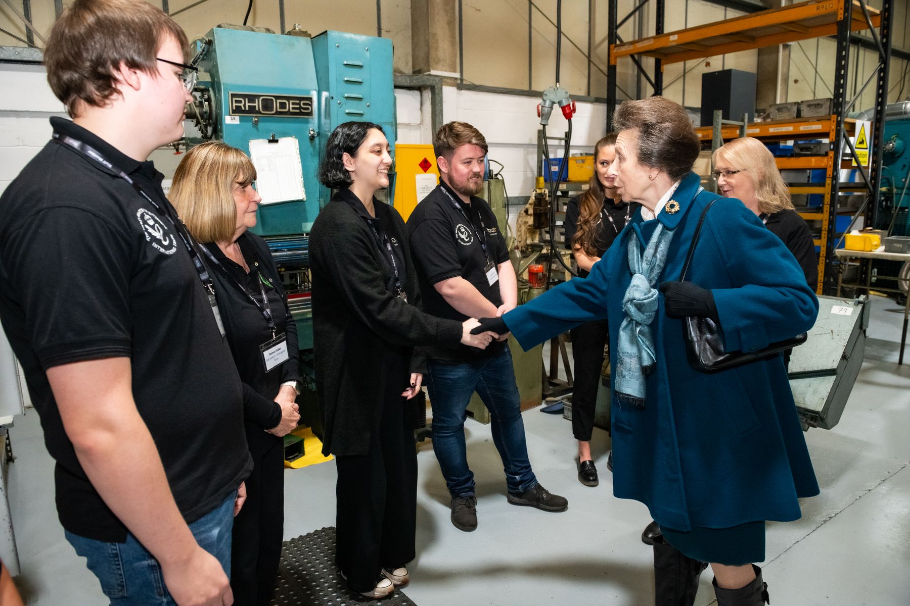 HRH The Princess Royal meets Focus SB apprentices and trainees