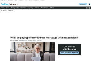 Screencapture of Sudbury Mercury