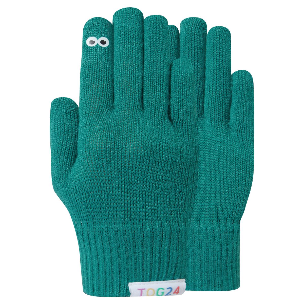 Soay Kids Shaun the Sheep Knit Gloves - Jungle Green