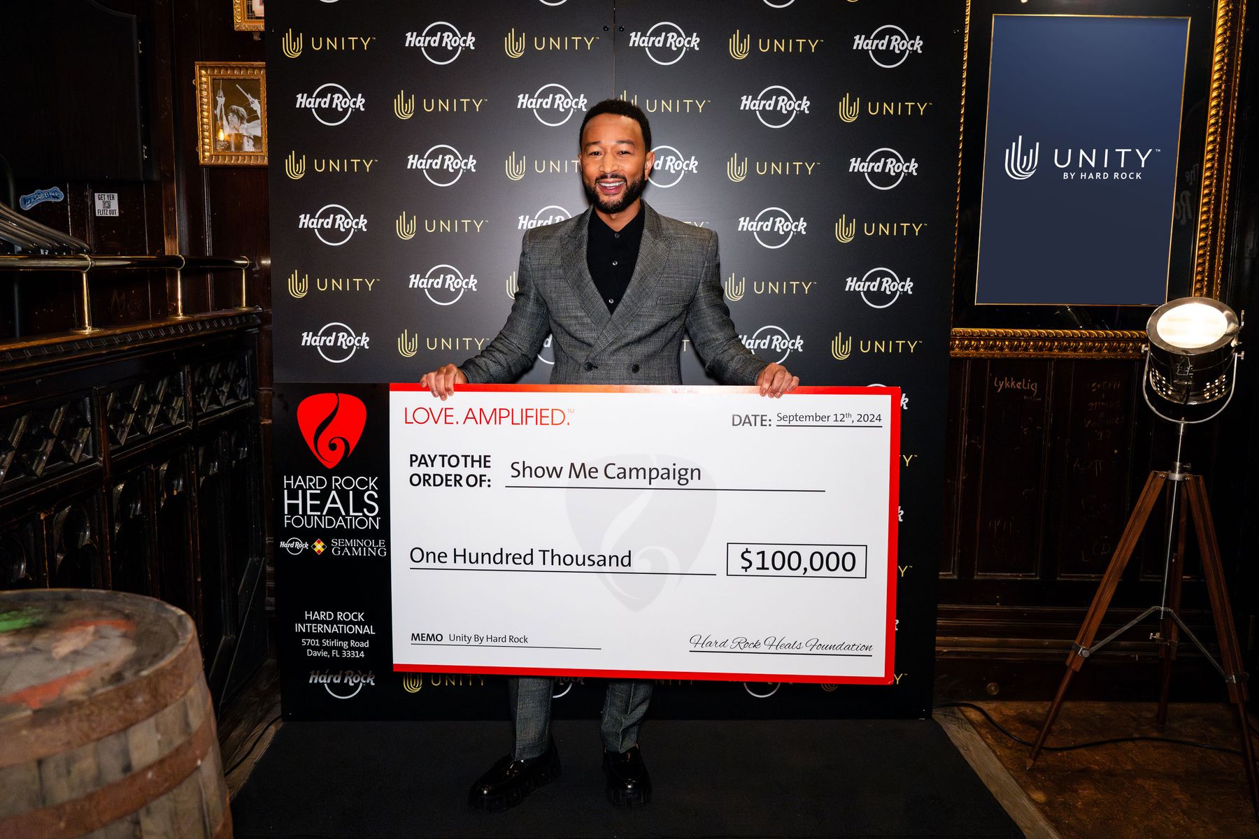 John Legend receives The Show Me Campaign check from Hard Rock Heals Foundation - Credit Will Bailey.jpg