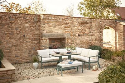 Valentina Corner Sofa Set with Adjustable Table
