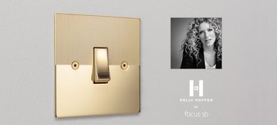 Kelly Hoppen by Focus SB light switch plate styles collection