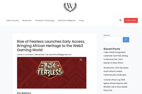 Screencapture of Webafrica.tech