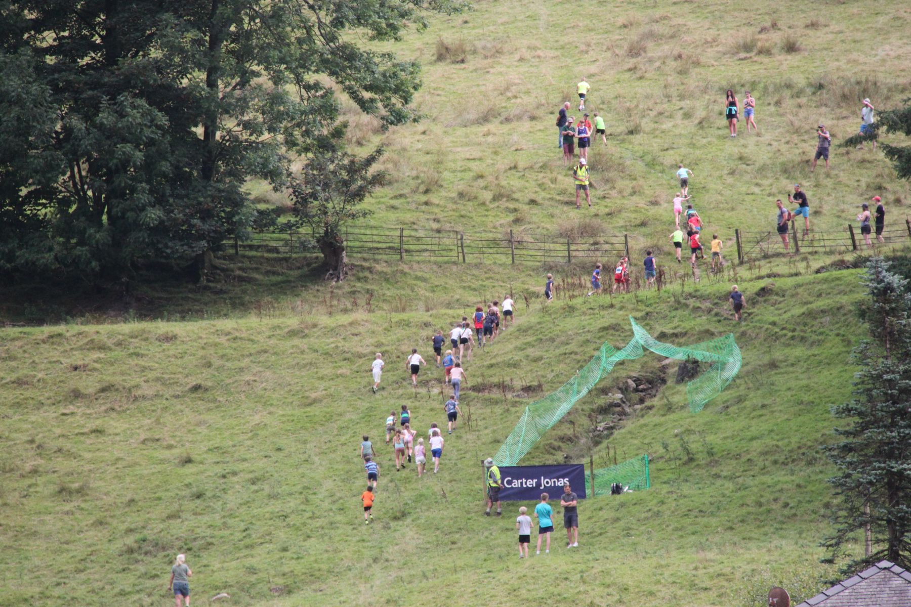 Fell runners competing in one of the fell races at Grasmere Sports 2022