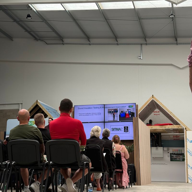 Attendees at the CSG open day at the Building Performance Hub in High Wycombe