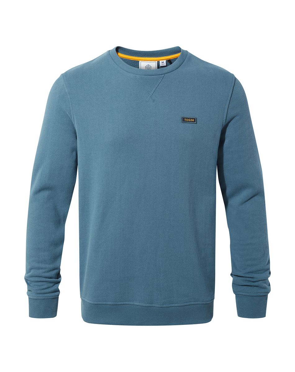 Wyatt Men's Sweater - Steel Blue