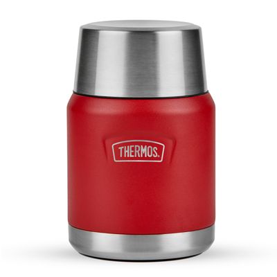 Ruby Red 470ml Thermos Icon Series Food Flask with Spoon