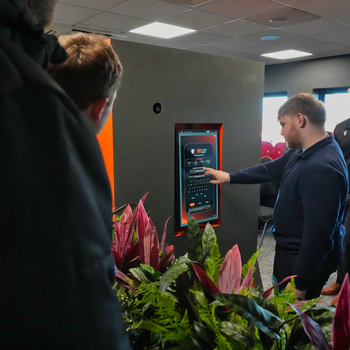 The UK’s first real-time AI Fan Photo Stand at the Kingsholm Stadium