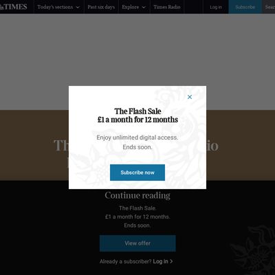 Screencapture of The Times
