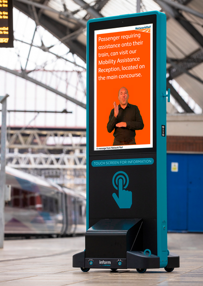 LB Foster's in-screen British Sign Language interpreters launched at London Euston today.png