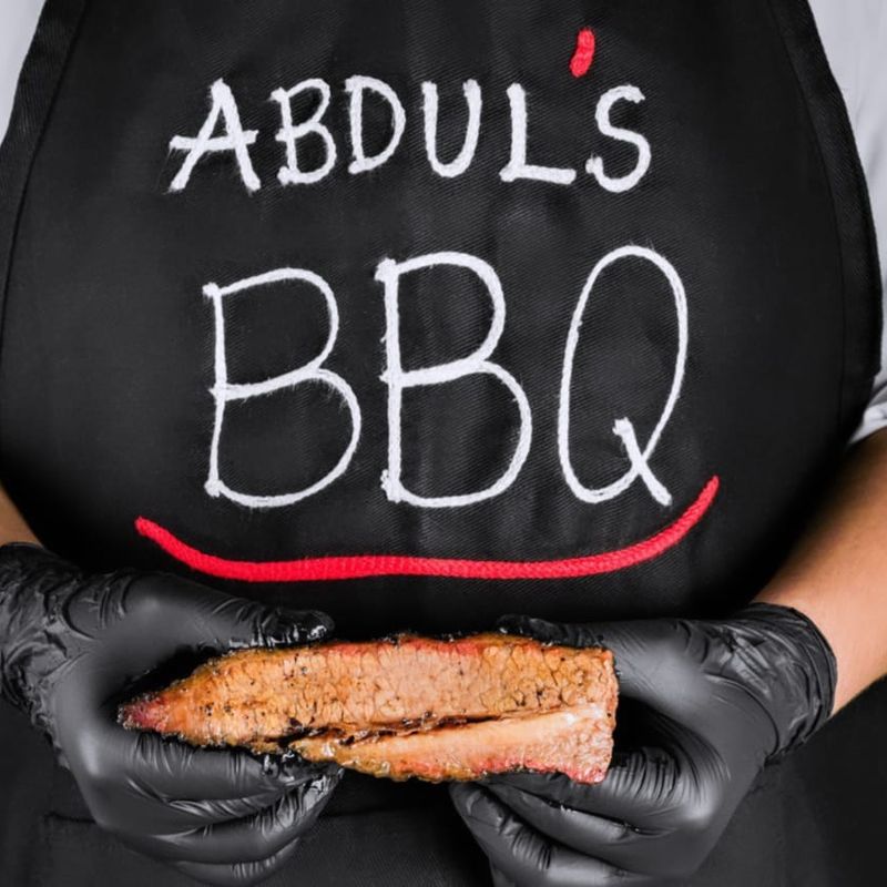 Apron with logo