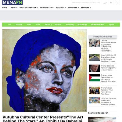 Screencapture of MENAFN