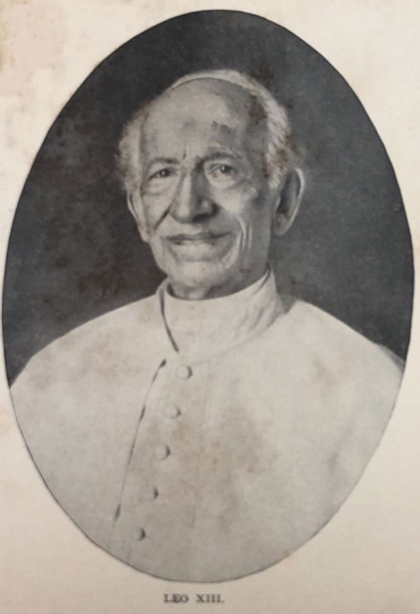Image of Pope Leo XIII, the Pope who gave permission for the consecration of Langley Castle's chapel