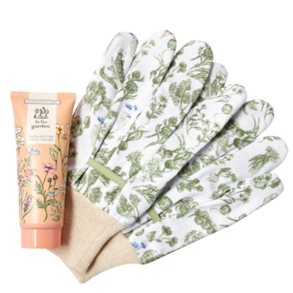 Heathcote & Ivory In The Garden Gloves & Hand Cream Set