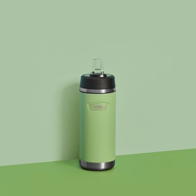 Icon Series 530ml Bottle with Straw - Lime Green