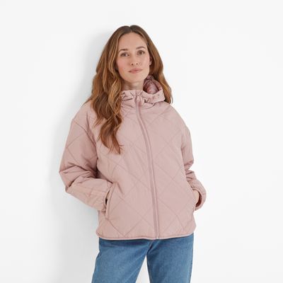 Orford Women's Hooded Padded Jacket - Faded Pink