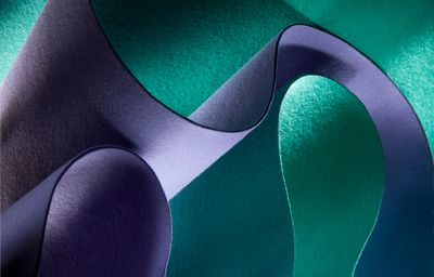 Hainsworth Signature Fabrics - Vivid Hues - Jade and Amethyst 10343
