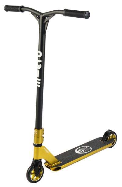 Gold Cross Neck Stunt Scooter 