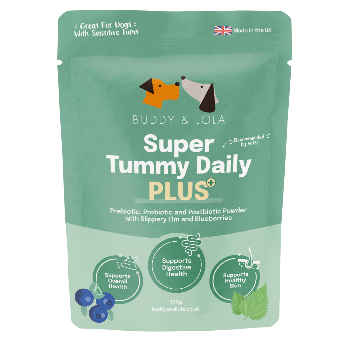 Buddy & Lola, Super Tummy Daily Plus, Pre, Pro & Postbiotics for dogs - £34.95