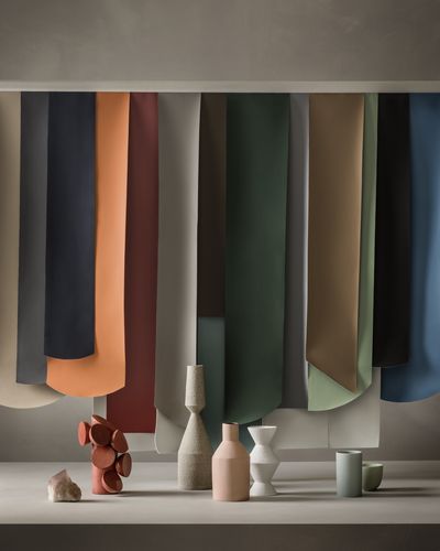 Ultrafabrics bio-based Volar Bio, the full collection of 15 colors.