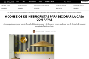 Screencapture of Elle Decor