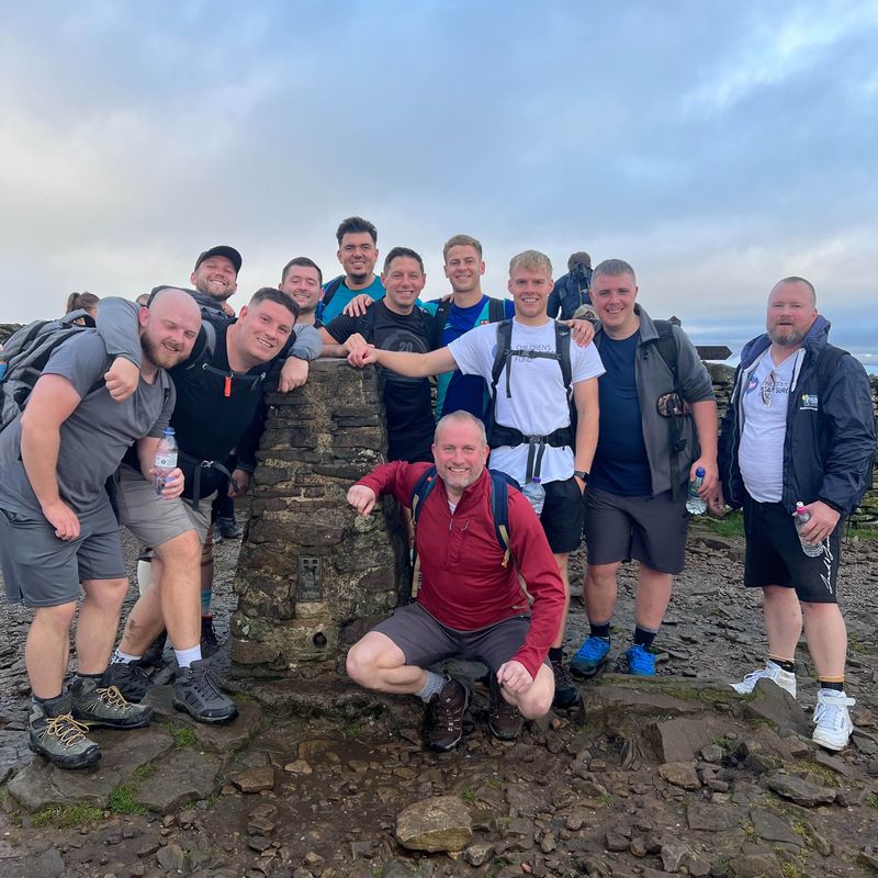 The 11 members of the McCarron Coates broking and claims team in Leeds, who completed the Three Peaks challenge, to raise money for charity.