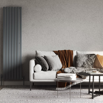200px UKRadiatorscom, Typhoon  Anthracite Vertical Radiator H1800mm x W476mm Single Panel, £229, 7982323.jpg