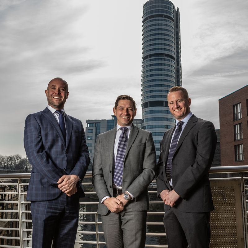 Paul Coates, Luigi Maggio and Ian McCarron directors at award-winning Leeds insurance brokerage, McCarron Coates