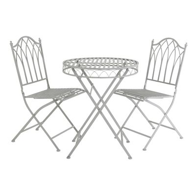 Wrought Iron Feminine Bistro Set
