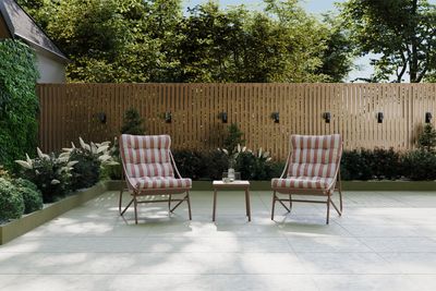Porto Terracotta Stripe 2 Seater Bistro Set