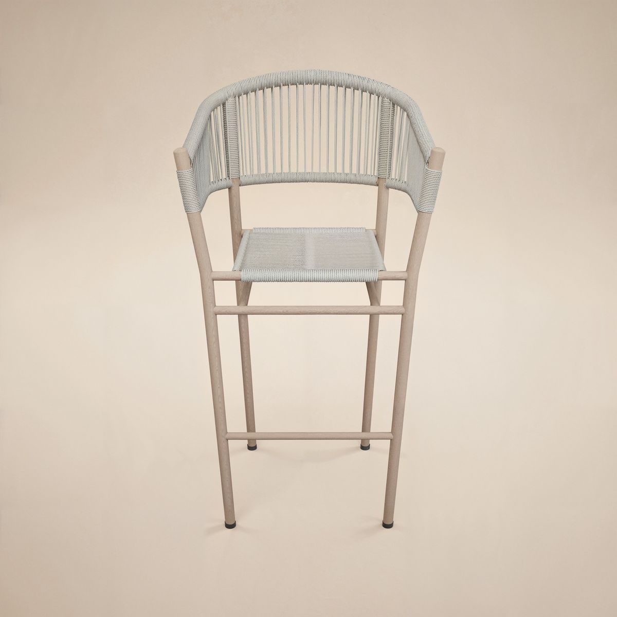 SOLACE+CO Hana Table & Lita Chairs Garden Bar Set White