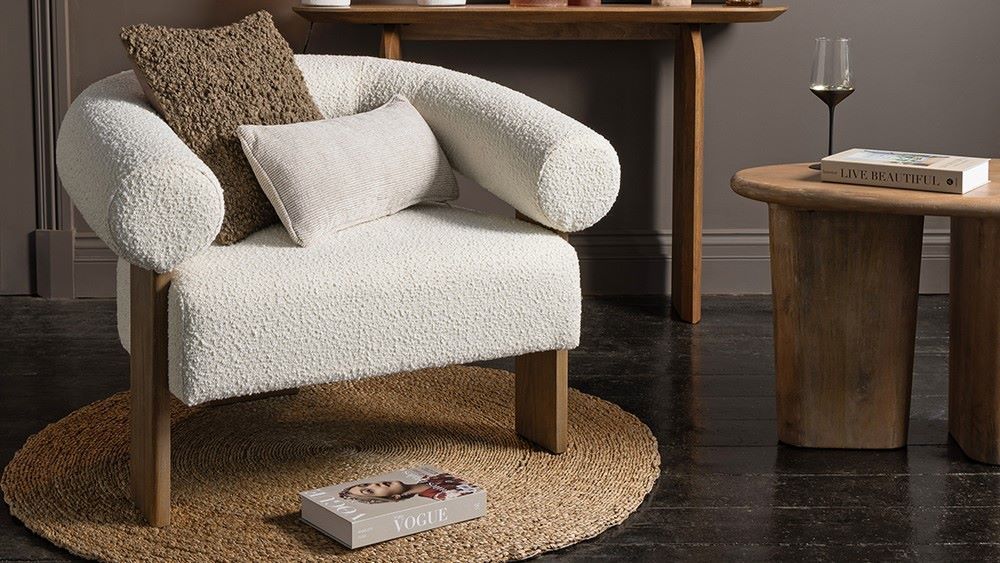 2000px  Girona 3 Legged Armchair - White Boucle Fabric Seat - Solid Curved Ash Frame.jpg