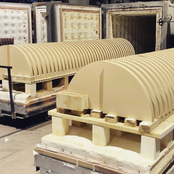 Oven components being manufactured in the Valoriani factory in Reggello, Tuscany, Italy.