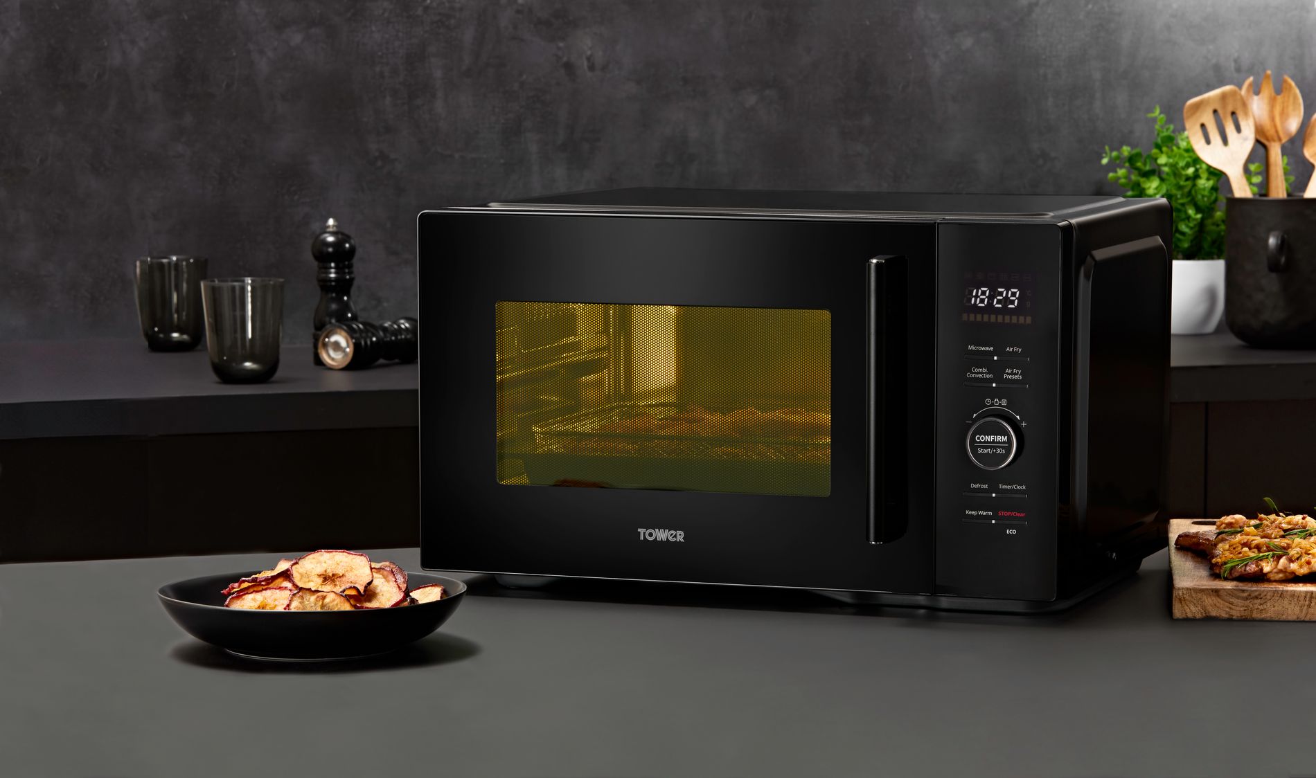 T17133 Vortx 25L Microwave Air Fryer Black.jpg