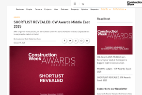 Screencapture of Construction Week Online