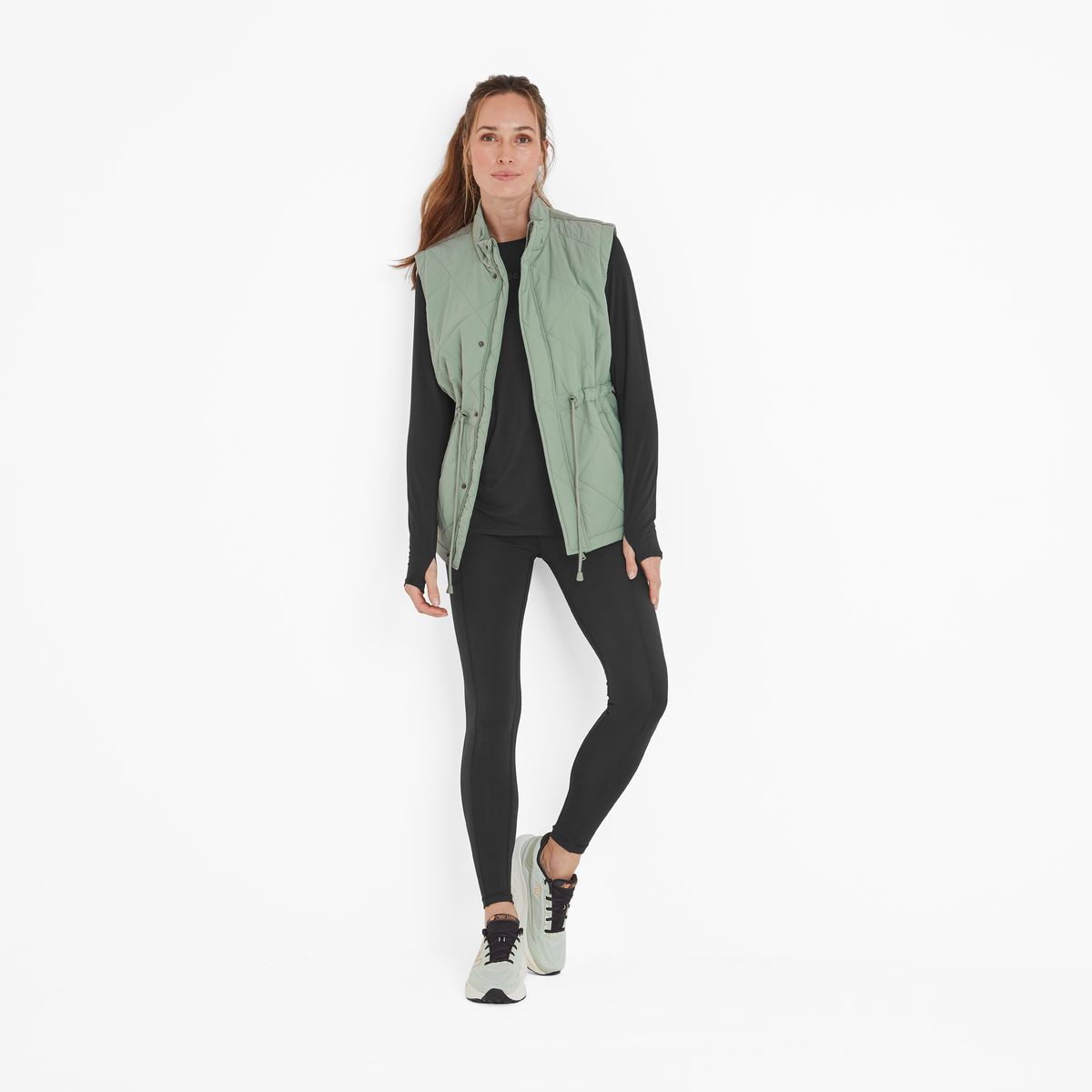 Cassly Women's Padded Gilet - Pistachio