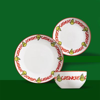 12 PIECE SET GRINCH GRINCH GRINCH PATTERN
