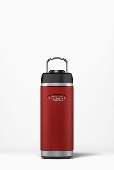 Ruby Red 530ml Thermos Icon Series Water Bottle w/ Straw Lid