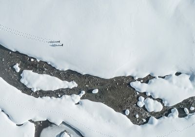 Snow hiking