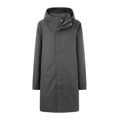 Henry Mens Waterproof Longline Coat - Charcoal Melange
