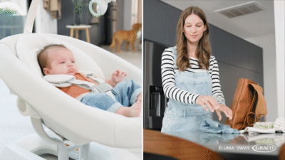 Eluma Sway Baby Swing with Cry Assist Technology 