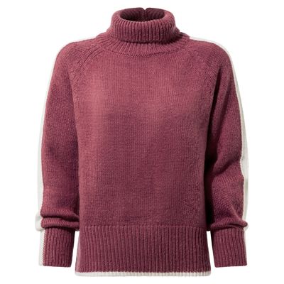 Moira Womens Knitted Jumper - Washed Burgundy