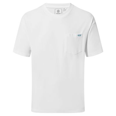 Denva Mens Oversized Premium Heavyweight 100% Cotton Jersey T-Shirt - Optic White