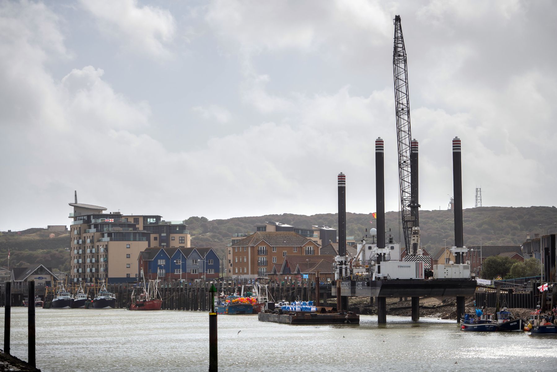 New fish landing stage in Newhaven 
