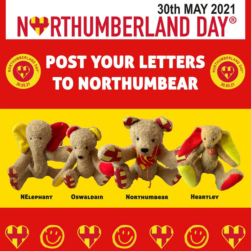 Letter to Northumbear publicity artwork.
