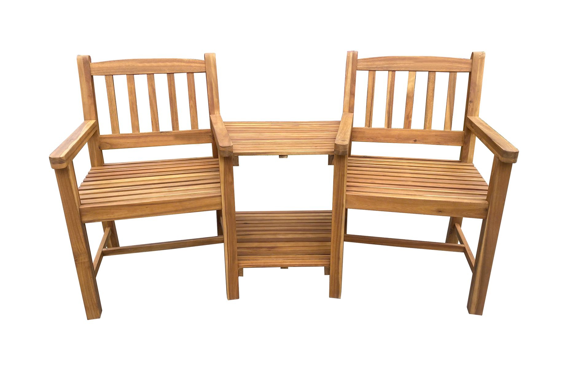 Lymington Acacia Wooden Love Seat