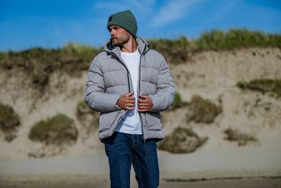 Hamilton Men's Padded Parka - Dark Taupe