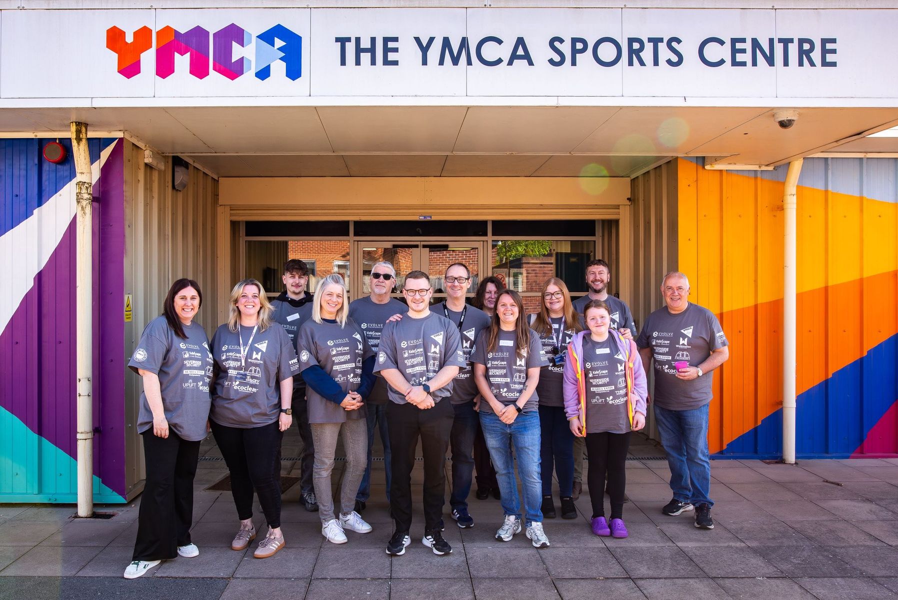 Team Outside the YMCA Cheltenham Sports Centre