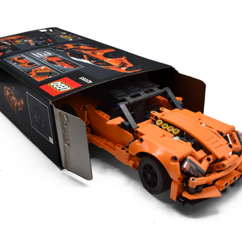 Boxed LEGO car